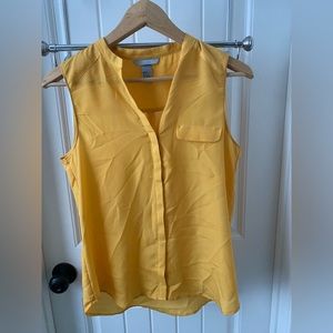 H&M Yellow Women’s sleeveless top